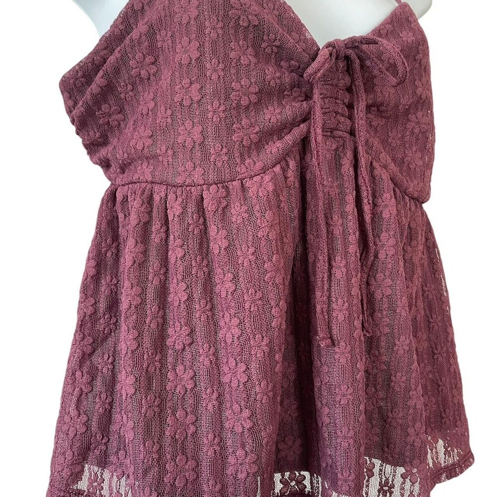 No-boundaries Women's Burgundy and Red Blouse - Picture 2 of 6